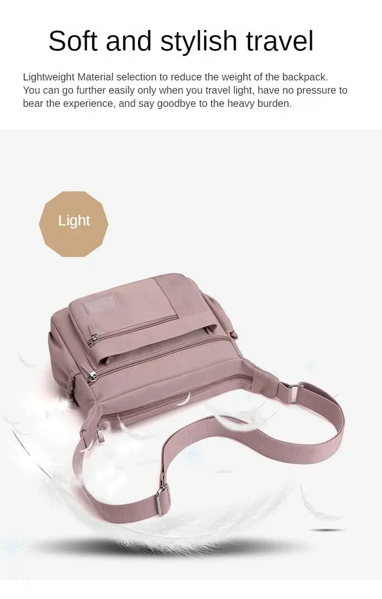 Fashion Shoulder Crossbody Bag for Women Messenger Bags Waterproof Nylon Ladies Handbag Tote Bags for Women Sac A Main Femme