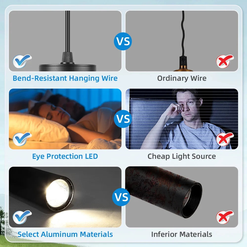 LED Track Pendant Lights 110-265V Chandelier Kitchen Led Ceiling Spotlight Dining Room Hanging Lamps For Living Room Home Decor