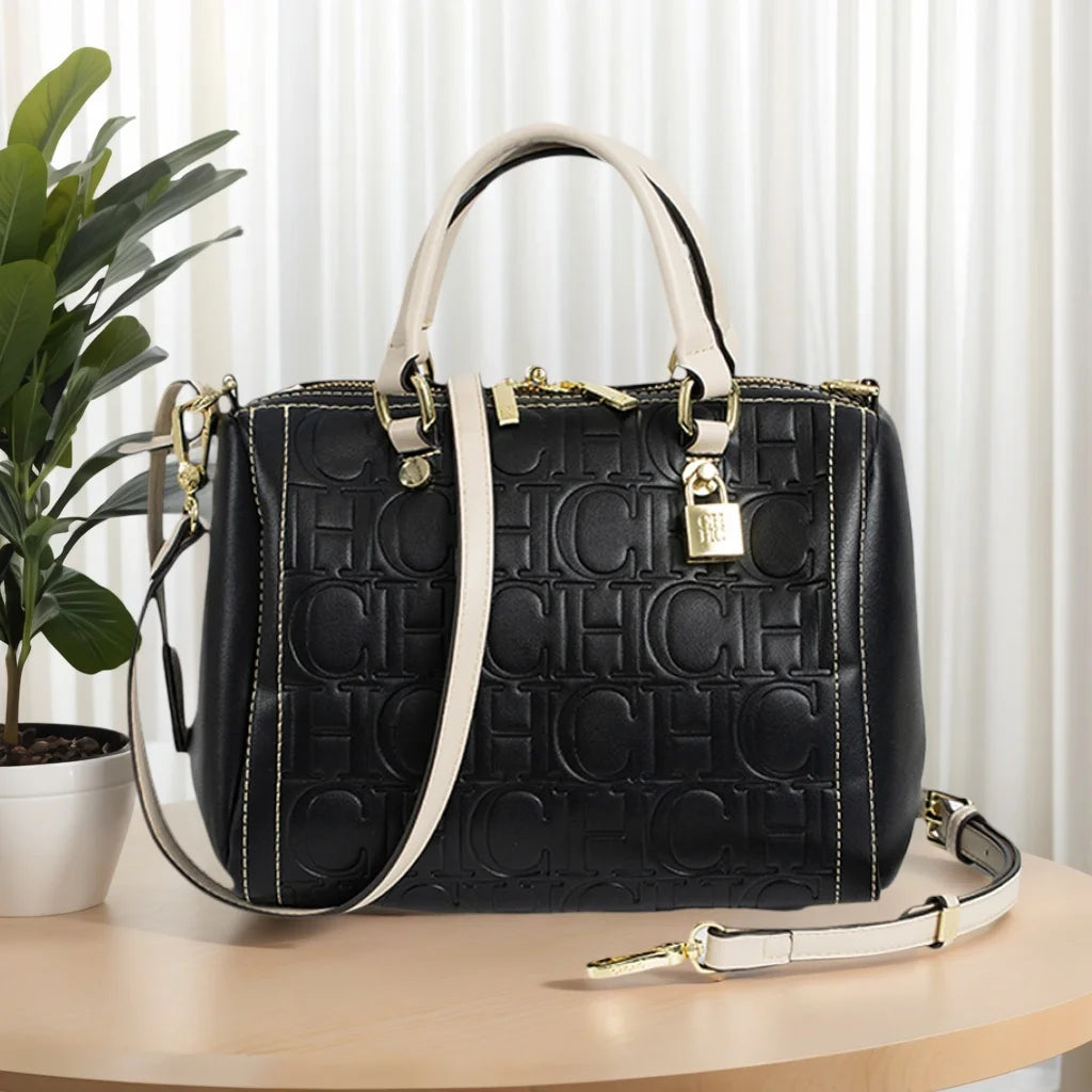 CH Autumn/Winter Christmas Fashion PU Material Lock Lock Design Women's Crossbody Bag 2026 Designer New Handbag Trendy Brand