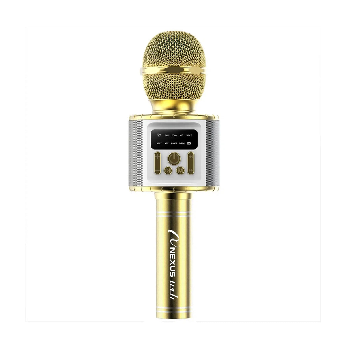 TWS Dual Wireless Karaoke Microphone Bluetooth Speaker 5W RGB Light Voice Changer Professional Halloween Party Solution Home KTV Kids Adults