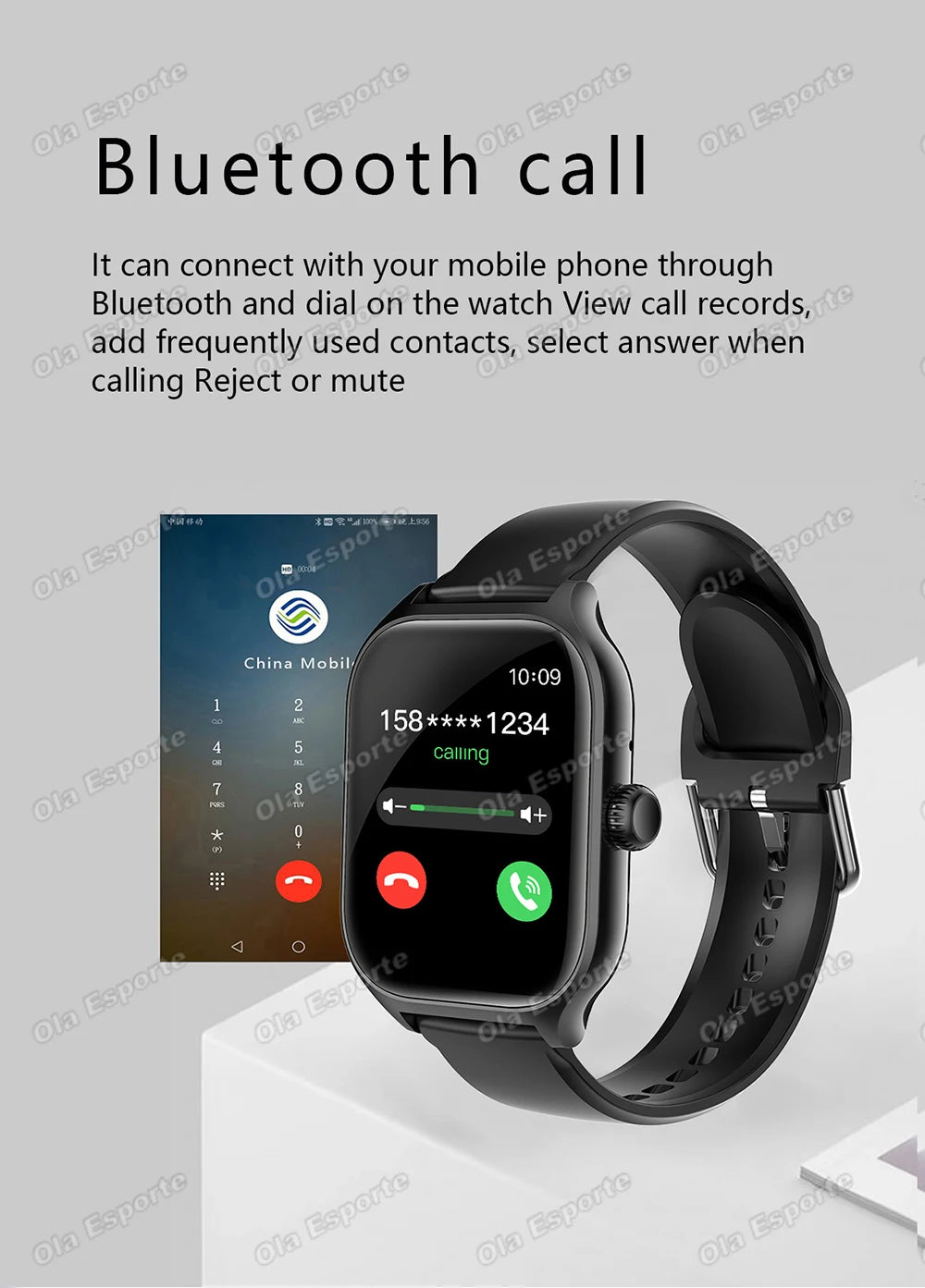 Men Women Smart Watch 2.01'' Waterproof Fitness Sports Watch Answer Call Sleep Sport Pedometer Information Alerts Smartwatch New