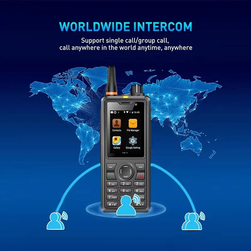 ANYSECU T60 Android 8.1 4G Network Radio With WIFI GPS Work with ZELLO Real-ptt Echolink POCstar F41 POC Walkie Talkie