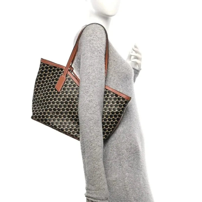 Luxury Brand Tote Bag Woman Classic Monogram Print Coated Canvas Handbag Large Capacity Shoulder Bag With Removable Zipped Pouch
