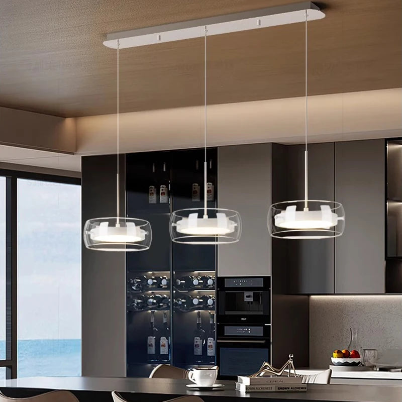 Modern home decor led lights pendant light lamps forstaircase Chandeliers for living room hanging light indoor lighting