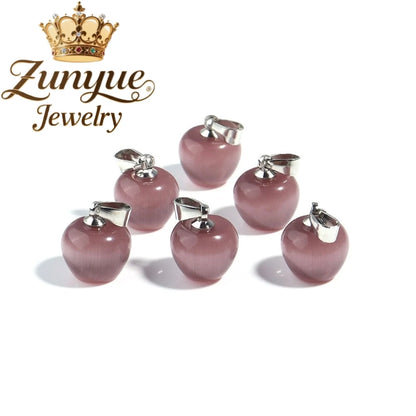 Natural Colorful Cat's Eye Stone Pendant Necklace Elegant Fashion Daily Wear Luxury Quality Fine Jewelry For Women Unisex Gift