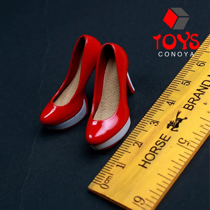 1/6 Fashion Girl High Heel Shoes for Female Women Simulation Stiletto Court Shoes Model for 12"Phicen Tbleague Body Doll