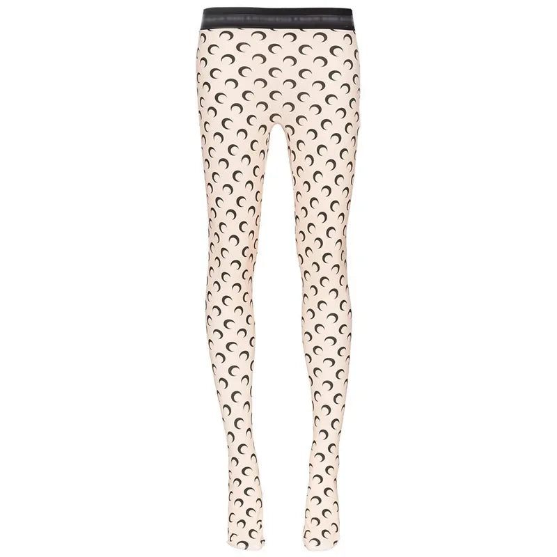 Fashionable Women Printed Elastic Jumpsuit New Summer Casual Seamless Tight Thin Women's High Waisted Leggings