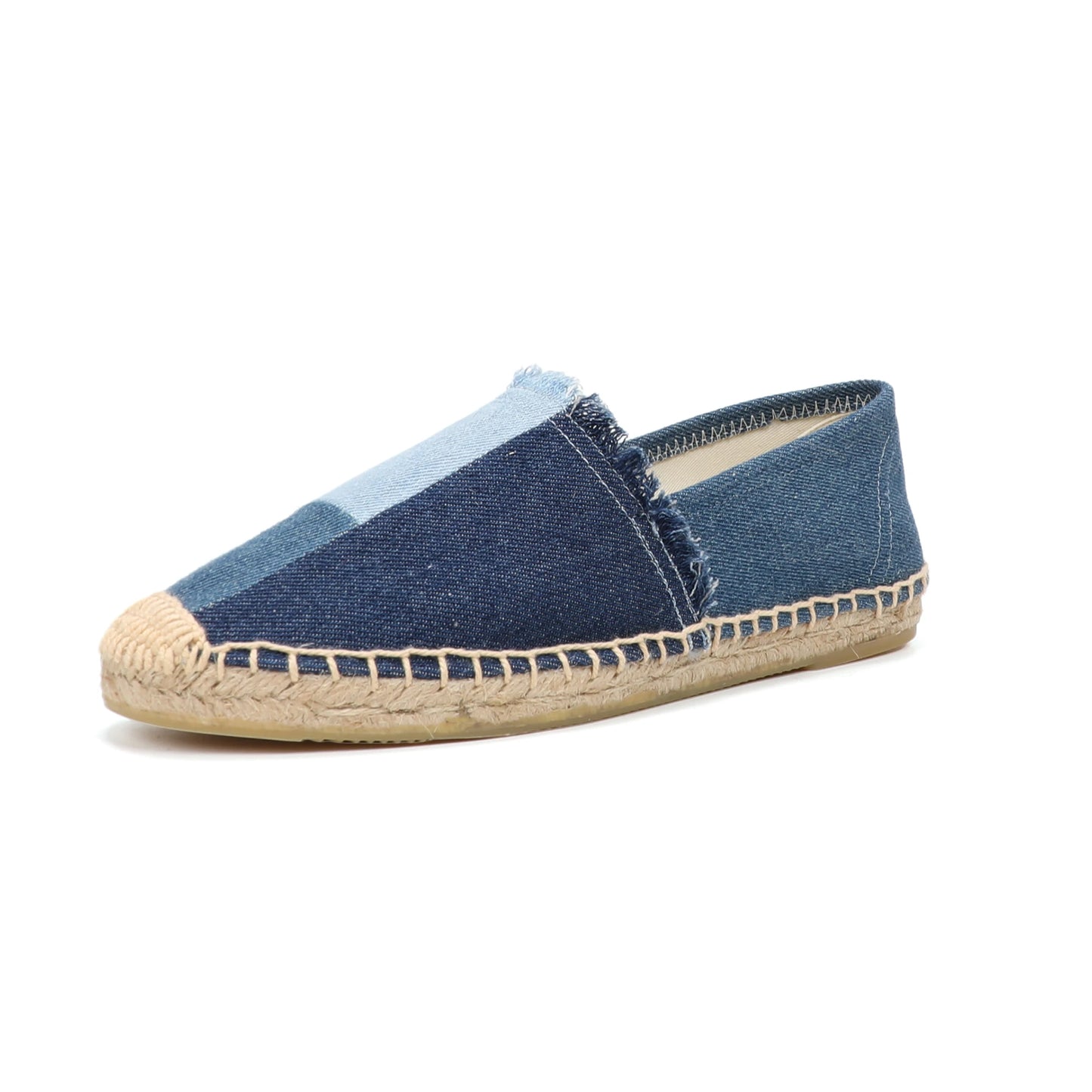 Espadrilles Women's Shoes Luxury Denim PATCHWORK  Flat Platform  Stylish and Trendy Footwear for Fashion-Forward Females