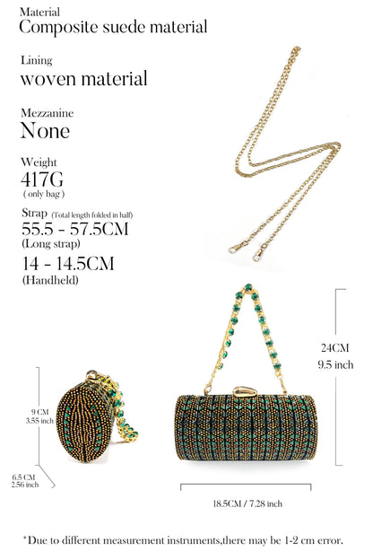QSGFC Italian Fashion Banquet Shoes and Bags African Women's Hand Bags with Rhinestone Decoration and Women's High Heels
