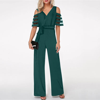 Wholesale women's wide leg pants loose design comfortable and casual available in 4 colors including belt