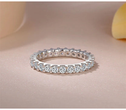 So-Bling S925 Sterling Silver Rings For Women Elegant Fine Cubic Zirconia Ring Bridal Wedding Engagement Women Trendy Jewelry