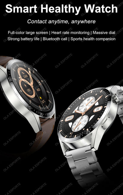 2025 New Smart Watch Men Women GPS 1.36'' AMOLED Touch Screen Smartwatch Heat Rate Monitor BT Call Sport Smart Watches Men Women