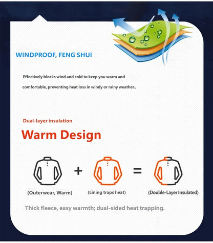 CHRLCK Men Women Hiking 3IN1 Jackets Waterproof Fleece Windproof Windbreaker Camping Climbing Trekking Outdoor Jacket Autumn