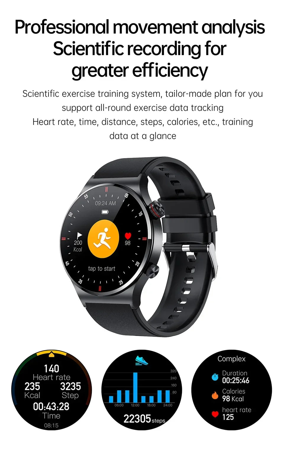 GPS ECG+PPG Bluetooth Call Smart Watch Men 2025 Sports Bracelet NFC Waterproof Custom Watch Face Men SmartWatch For IOS Android