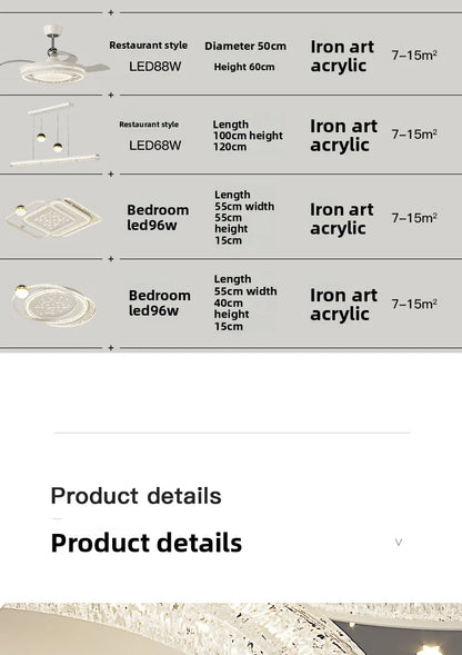 New Model Living Room Starlight Ceiling Lamp - Round Design Luxurious And High-End Modern And Minimalist Style Whirlwind Effect