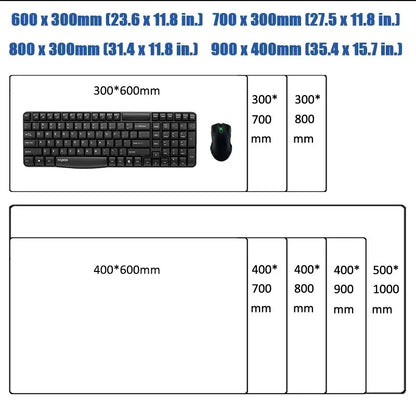 HD Printing Anime Mousepad Non-slip Rubber Base Office Deskmat XXL Student Writing Keyboard D-Demon Slayer Pc Gaming Accessories