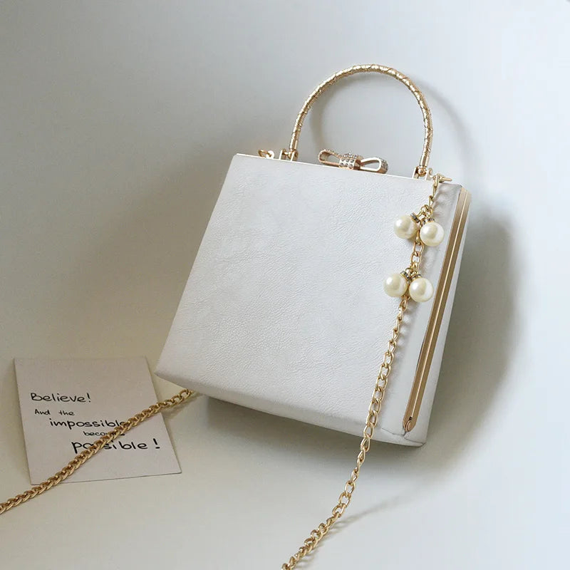 Luxury Angel Female Handbags Fashion Pearl Women Bag Cross Body Brand Leather Women Shoulder Bag Ladies Hand Bags Sac A Main