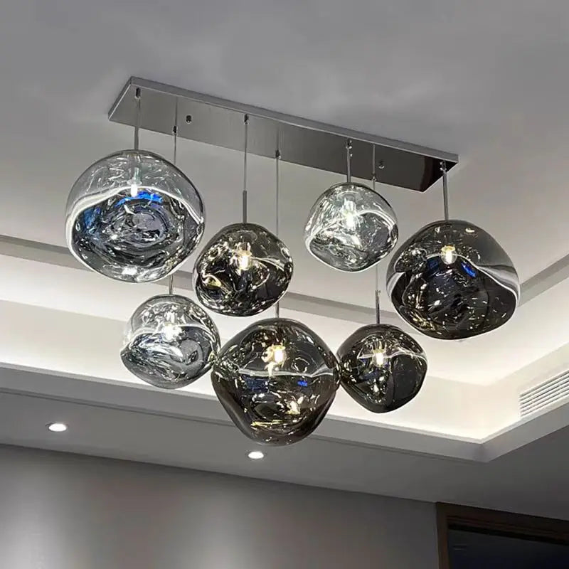 Nordic LED Lava Ceiling Pendant Lamp Glass Pendant Lights Modern Lighting Living Room Indoor Decor Home Fixtures Kitchen Hanging