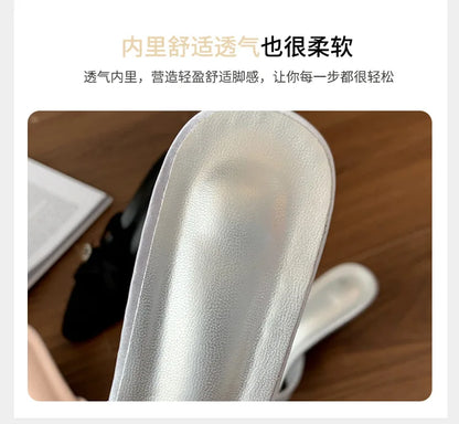 Sexy High Heels Slippers Pointed Toe Heels Shoes for Woman Sandals Luxury Dress Slides Elegant Pumps Party Mujer Flip Flops
