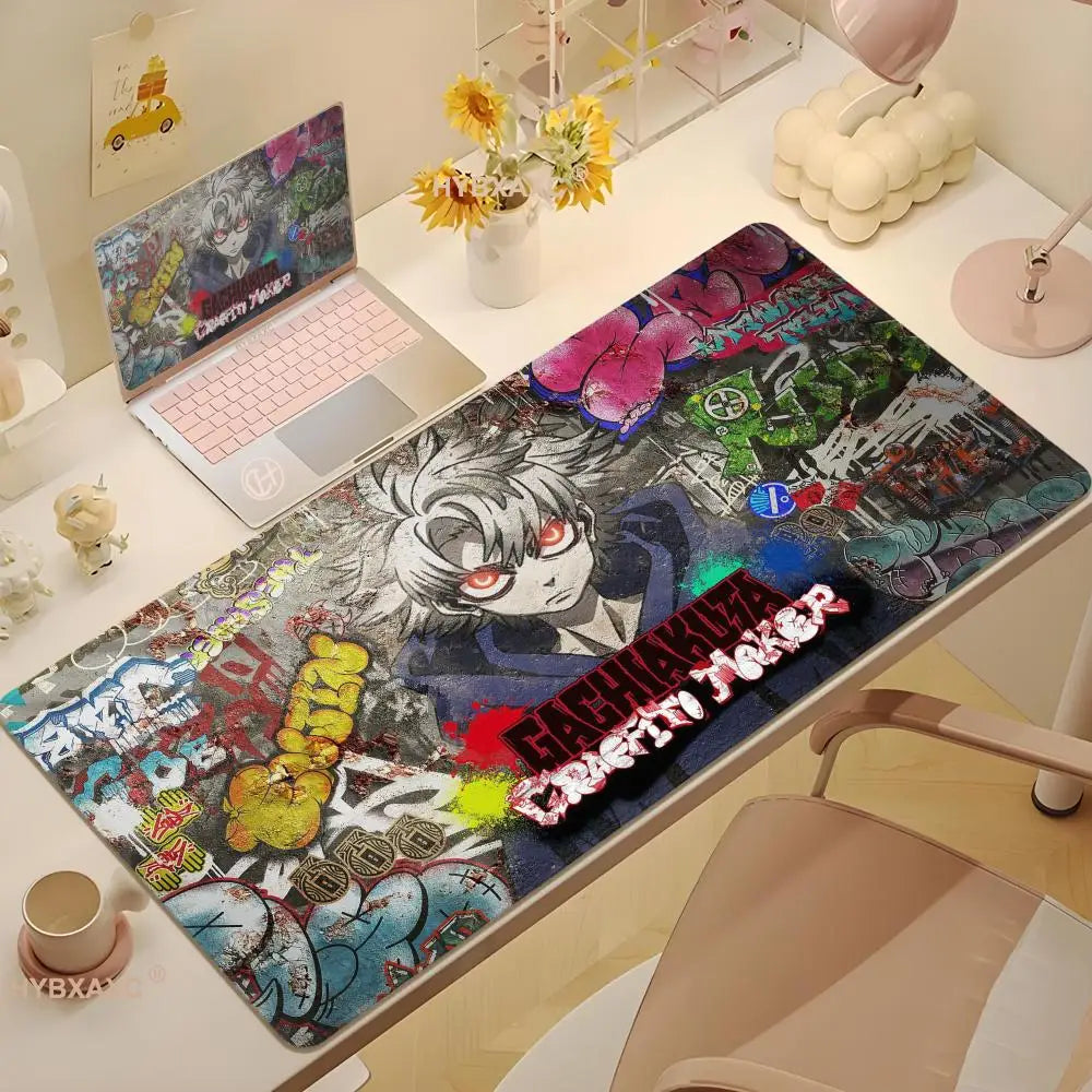 Anime Gachiakuta game large mouse pad suitable for office soft desk pad computer accessories non-slip keyboard rubber mouse pad