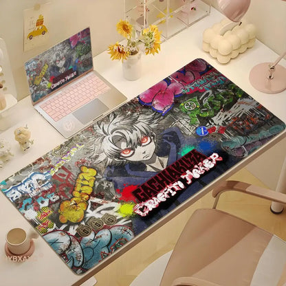 Anime Gachiakuta game large mouse pad suitable for office soft desk pad computer accessories non-slip keyboard rubber mouse pad