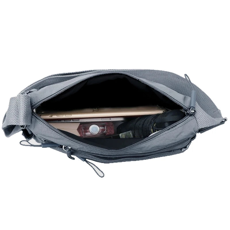 Fashionable Women's Crossbody Bag, Casual Nylon Shoulder Purse with Multiple Pockets, Available in Multiple Colors