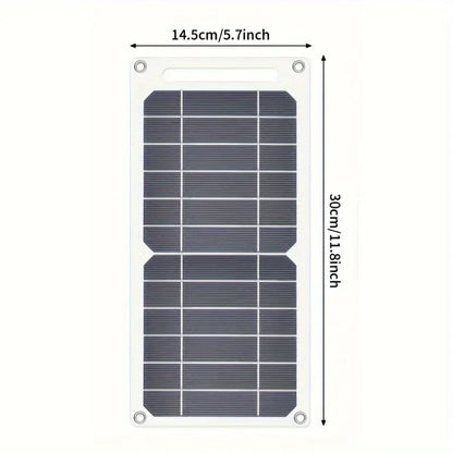 30W Portable Solar Panel 5V Solar Plate WithUSB Safe Stabilize Charger For Power Bank Phone Outdoor Camping Home RV Gift