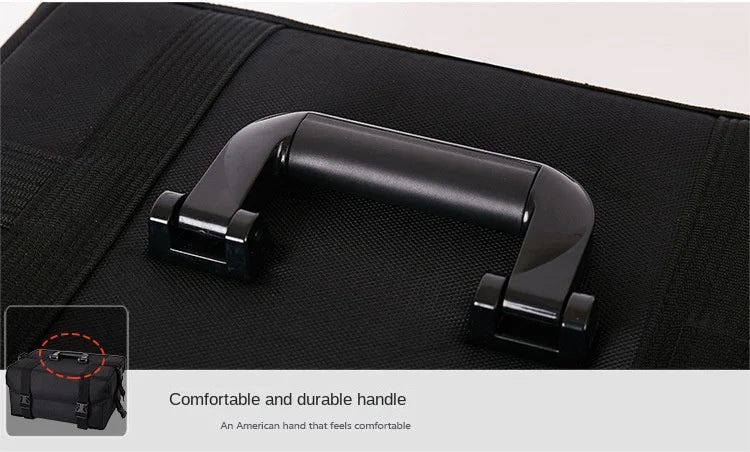 KLQDZMS Professional Cosmetic Case Female Oxford Cloth Beauty Manicure Toolkit Large Capacity Trolley With Wheel Luggage Bag