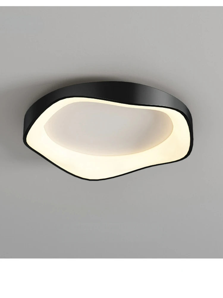 Modern LED Ceiling Lights Minimalist Black White Acrylic Lamp for Bedroom Study Living Room Hallway Entryway Lighting Fixtures