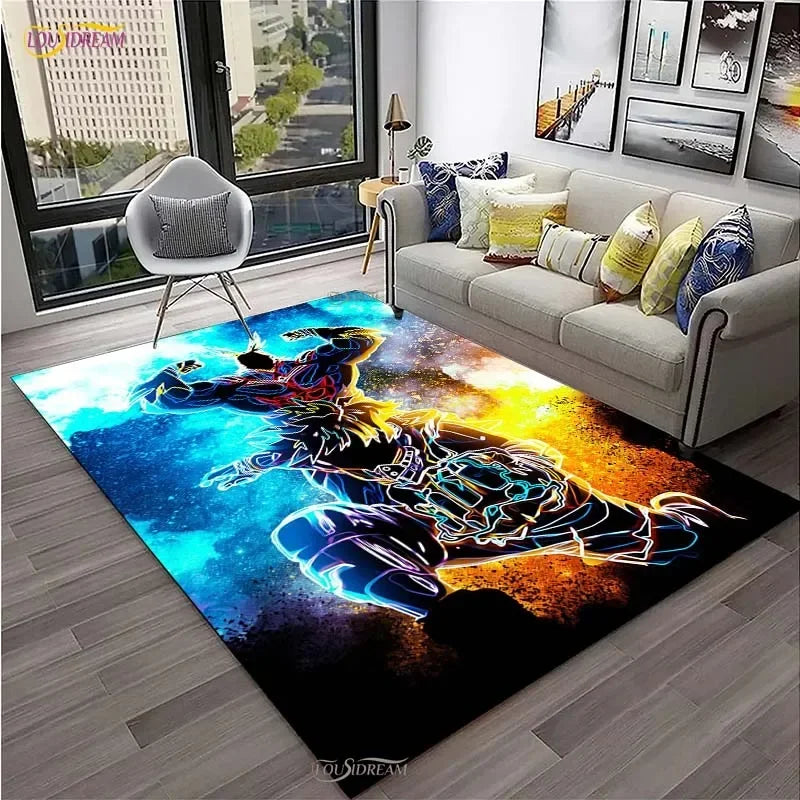 My Hero Cartoon Anime Carpet for Living Room Bedroom Table Cinema Rug Kitchen Door Kids Un-slip Floor Mat Alfombra Birthday gift