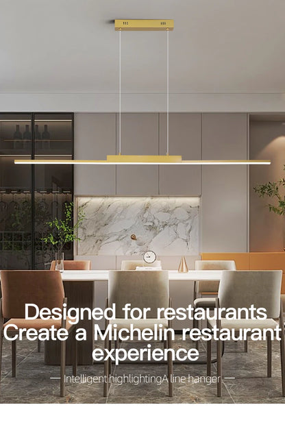 100CM Black/Gold Pendant Lights Dining Room Lights For Kitchen Long Chandelier Living Room Pendant Lamp Home Decoration Lighting