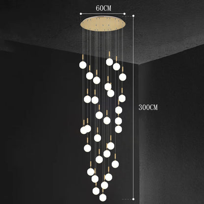 Modern Stair Chandelier Pendant Lights Indoor Lighting Ceiling Lamp Hanging Light LED Chandeliers for Living Room Indoor Lightin