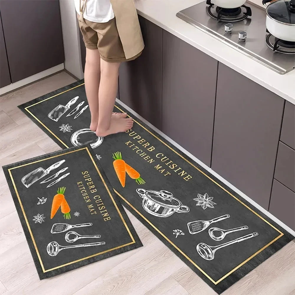 Non-slip Kitchen Carpets for Living Room Long Area Rug Kitchen Floor Mat Carpets Entrance Door Mat Hom
