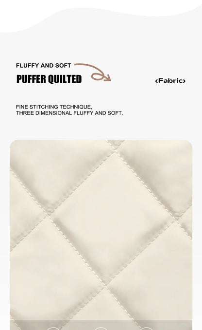 LEE Large Soft Puffer Bag Women Big Size College Students Laptop Book Quilted Tote Bag Lady Down-filled Shopping School Bags