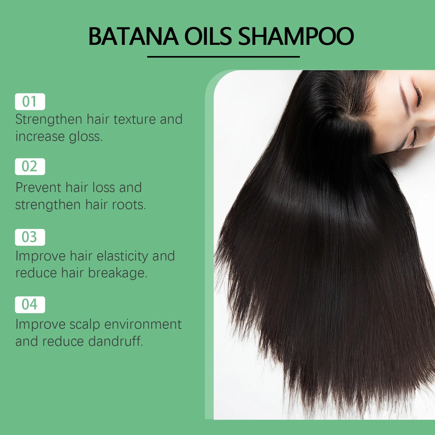 HOEGOA Batana Oils Shampoo All-Round Scalp Care Keep Healthy Luster Promotes Hair Growth Prevents Hair Loss