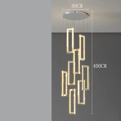 Modern home decoration salon lamps for living room smart crystal Pendant lights dining room indoor lighting
