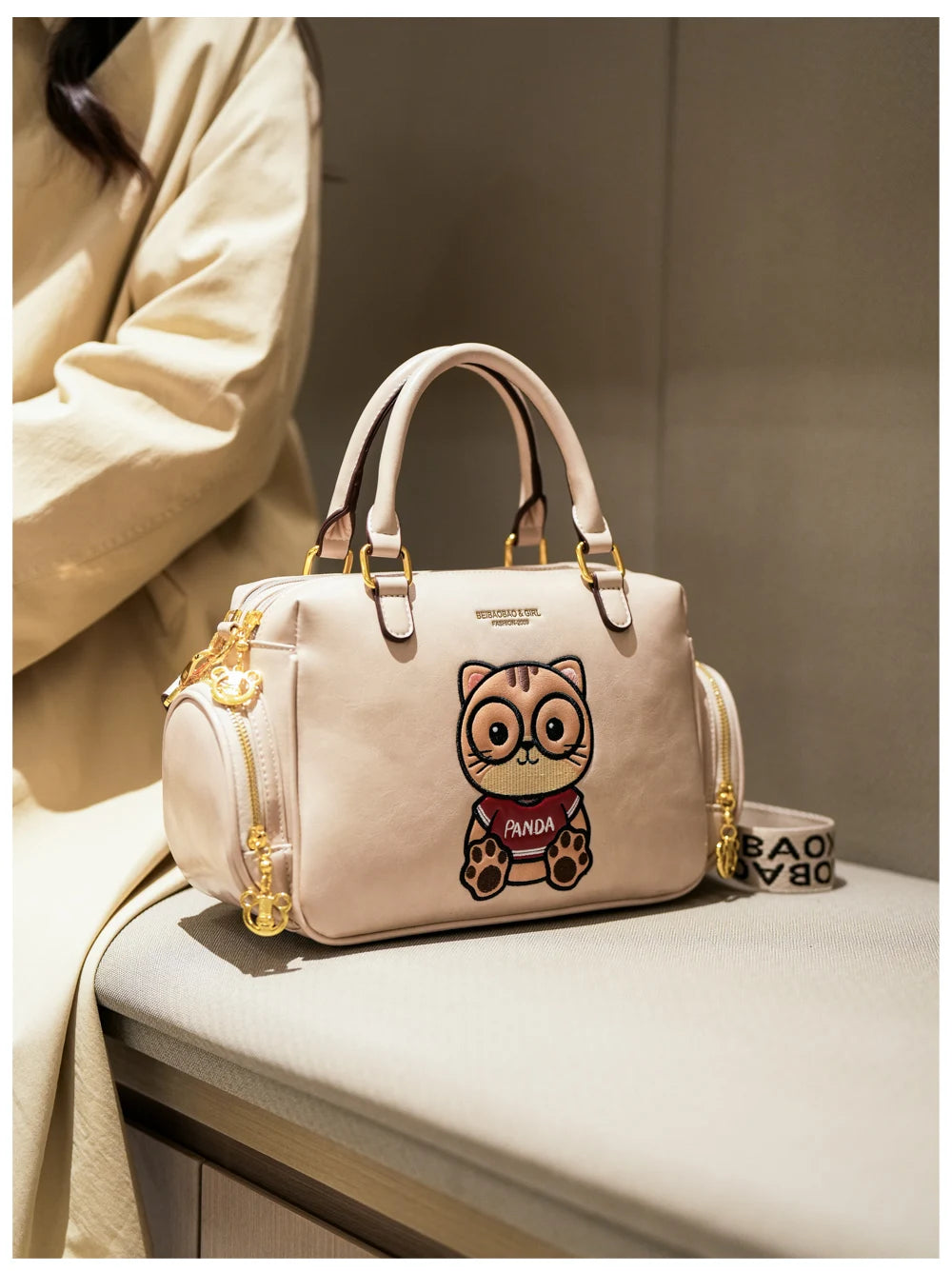 Fashion Luxury Brand Ladies Shoulder Bag Cartoon Bear Women's Crossbody Bag High Quality Tote Bag Waterproof Women's Hanbags