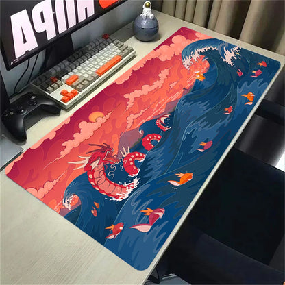 Mouse Pad Large Desk Mat Pokemones Anime Playmat Gaming Mouse Pad 900 × 400 Xxl Mousepad Speed Computer and Office Gamer Cabinet