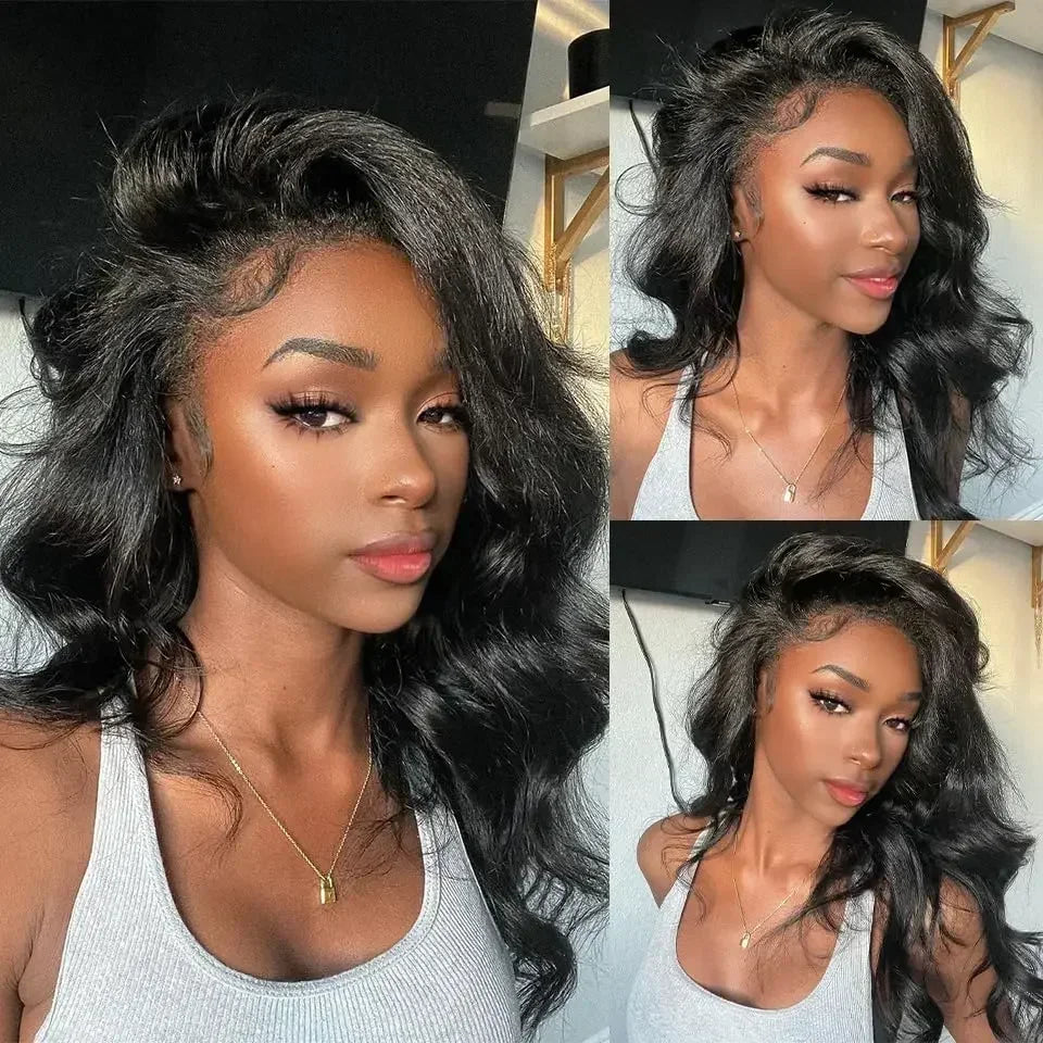 2026 HOT SALE Body Wave Lace Front Wig PrePlucked Brazilian Human Hair Lace Frontal Wigs For Women Lace Closure Wig