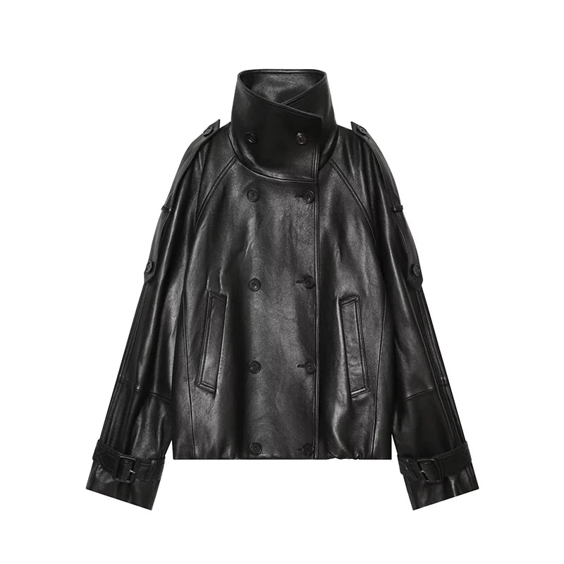 Winter Leather Jackets Women's 2026 New Fashion Loose Elegant Young Warm Women's Coats Street Chic Long-sleeved Ouetrwear Coats