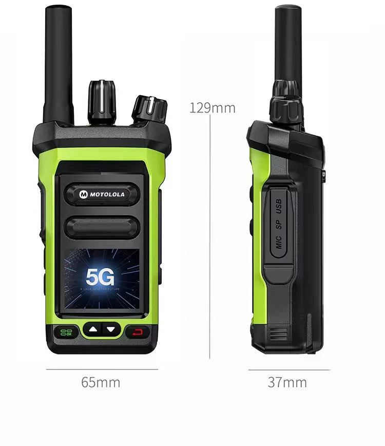 4G LTE Mini Android Walkie Talkie PTT Long Range 5000Km Intercom Sim Card Compatible POC-Global Radio
