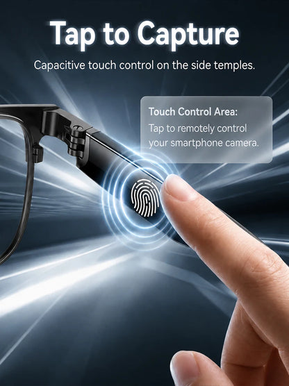 AI Smart Glasses Photochromic Lenses Touch Voice Control Bluetooth Call Real-Time Translation UV400 Multifunctional Eyewear