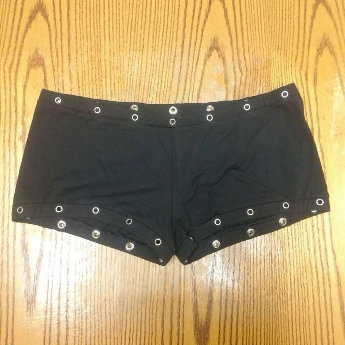 Summer new European and American style high street punk gothic style slim fit women's Y2K shorts Aesthetic hot girl shorts
