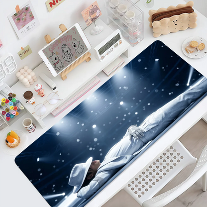Singer Pop Mouse M-Michael Pad Non-slip Lockedge Jackson Office King Student Gaming of Thickened Large Writing Cushion MousePad