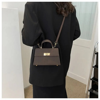 Fashion Women PU Leather Shoulder Messenger Bag Crossbody Bag Ladies Girls Fashionable and Simple Travel Large Capacity Handbags
