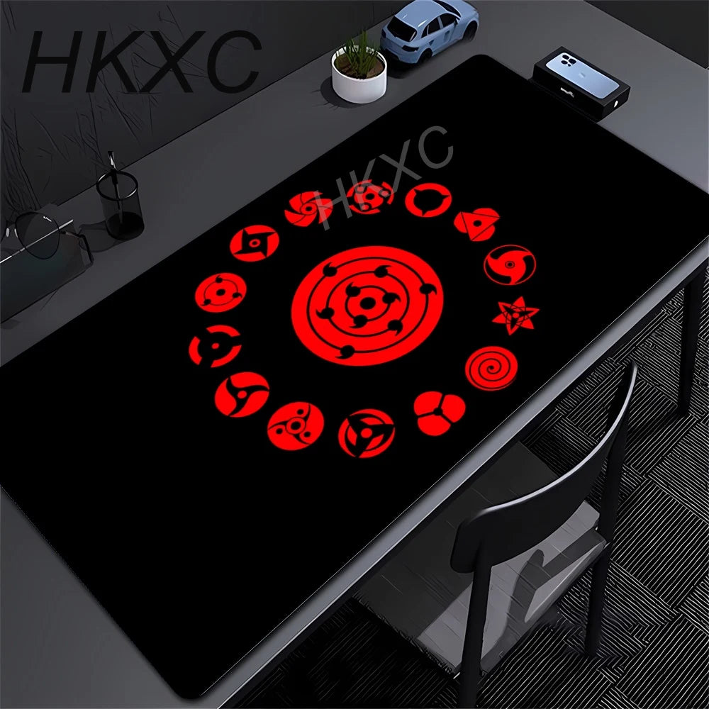 Gamer PC Computer Large 900x400 XXL Desk Mat Naruto Itachi Uchiha Mouse Pads Keyboard Anime Gaming Accessories Mousepad Carpet