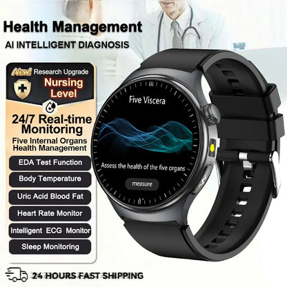 2026 New Health Sport ECG AI Diagnosis Smart Watches Men Heart Rate Blood Pressure IP68 Waterproof Smartwatches For Men Women