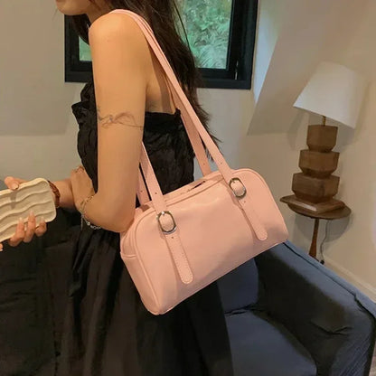2026 Luxury Designer Handbags Pure Color Causal Bag Big Capacity Pillow Underarm Bag Green Commuter Shoulder Bags for Women