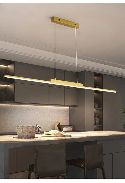 100CM Black/Gold Pendant Lights Dining Room Lights For Kitchen Long Chandelier Living Room Pendant Lamp Home Decoration Lighting