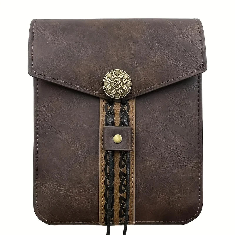 Medieval Nordic Viking Style Outdoor Bag Retro Cosplay Accessory Ideal for Daily Storage